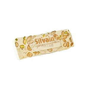 Nougat Blanc PISTACHES Silvain - barre 100g